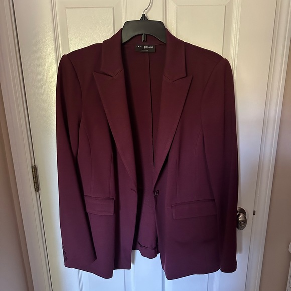 Lane Bryant Jackets & Blazers - Lane Bryant Maroon Ponte Blazer